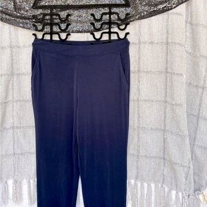 Jersey knit true navy dress skinny pants